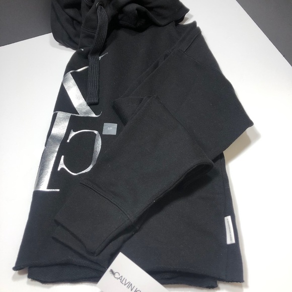 NEW🔥CALVIN KLEIN CROPPED HOODIE - Picture 7 of 9